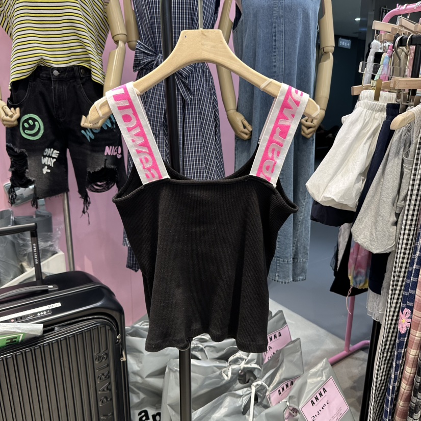 ANNA東大門代購女士新款時尚休閑25春夏職業人氣真品吊帶背心ANNA吊帶/背心