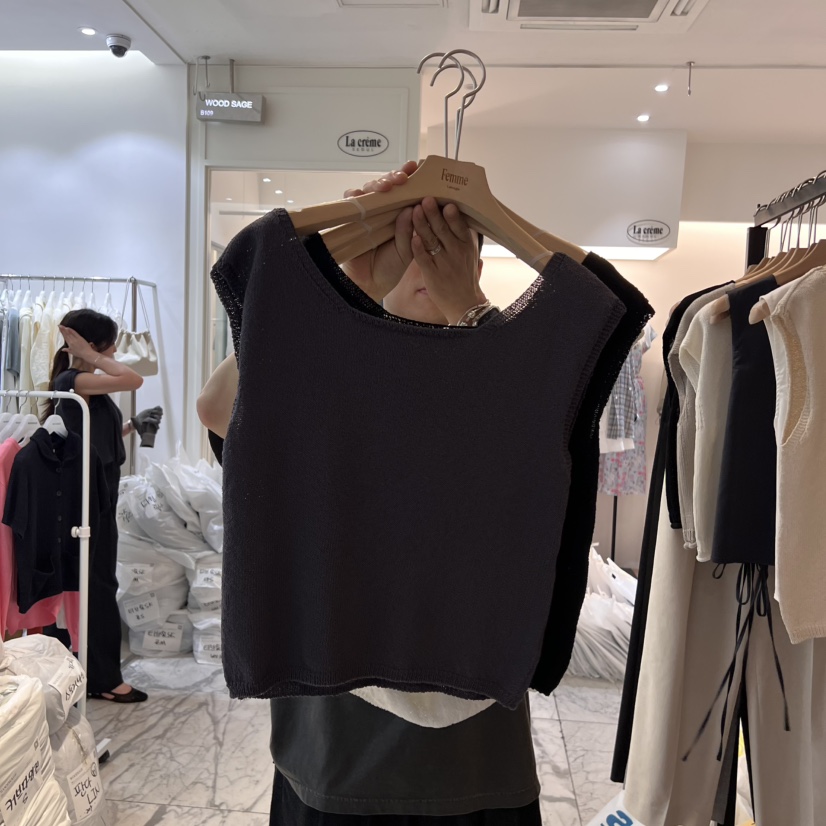 LA MAGIE FEMME韓國直郵女裝新款職業人氣休閑熱賣吊帶背心Lamagie Femme吊帶/背心圖色3