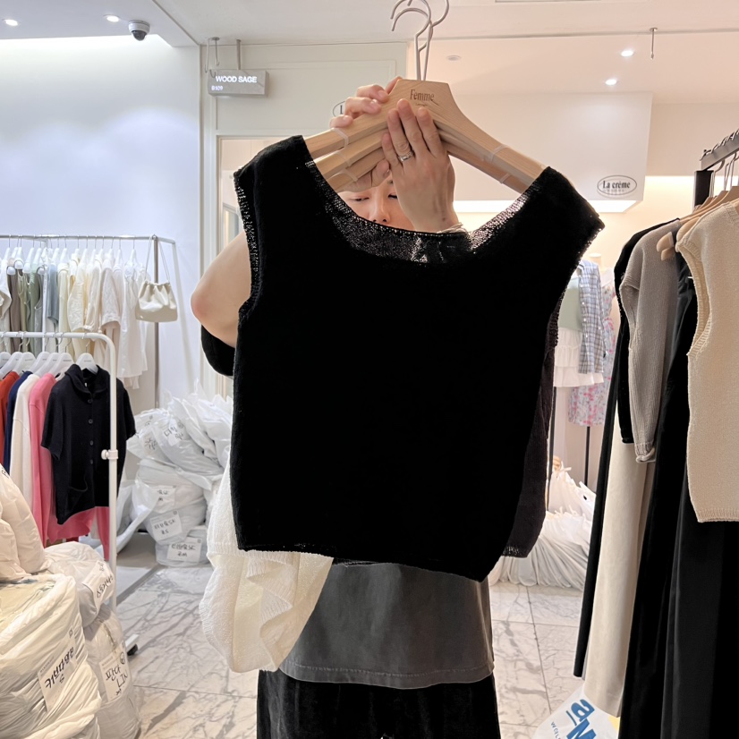 LA MAGIE FEMME韓國直郵女裝新款職業人氣休閑熱賣吊帶背心Lamagie Femme吊帶/背心圖色4