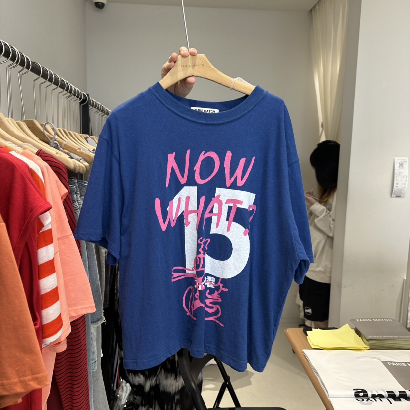 PARIS MATCH東大門直郵女裝新款職業25春夏人氣時尚真品T恤PARIS MATCHT恤圖色3