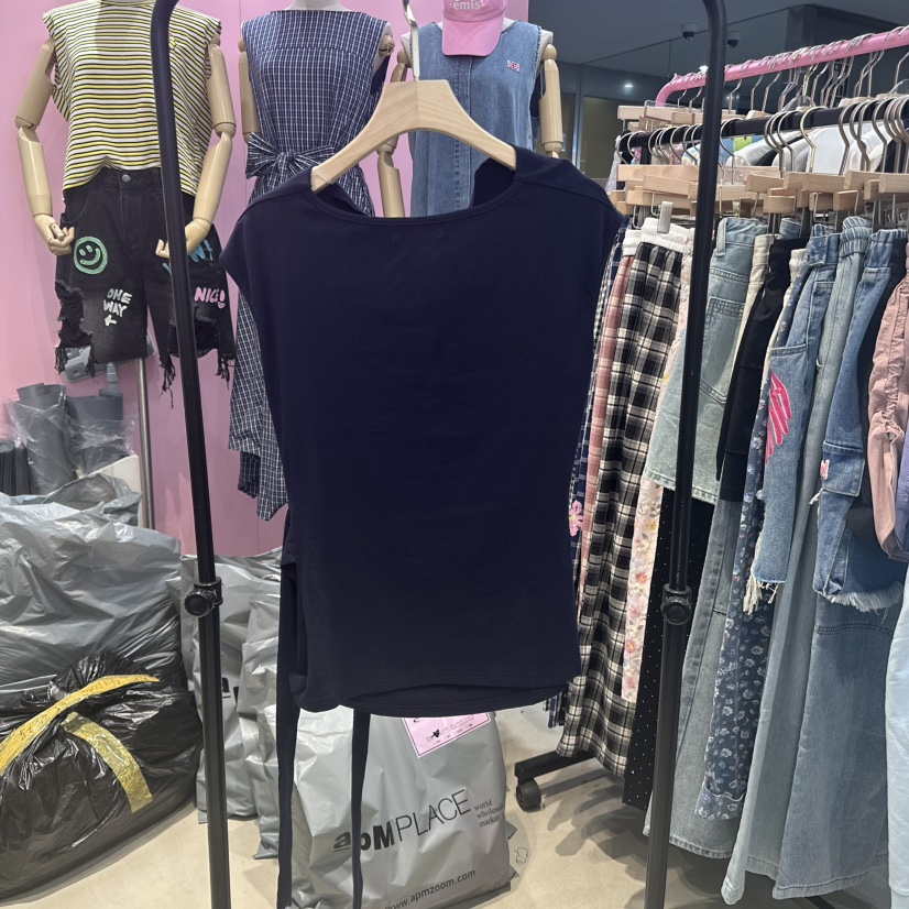 ANNA韓國代購女士新款熱賣真品職業休閑25春夏吊帶背心腰帶ANNA吊帶/背心