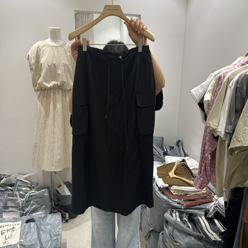 URBANSTORY/REMAKING韓國代購女裝新款人氣時尚真品長裙口袋Remaking/URBANSTORY長裙圖色2