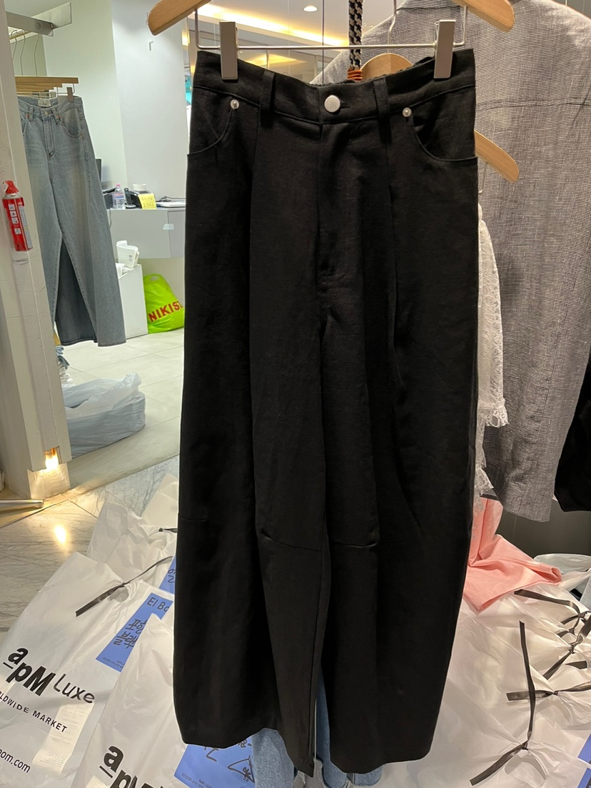 EL BOSQUE東大門代購女裝新品休閑25春夏人氣推薦時尚休閑褲EL BOSQUE休閑褲圖色2