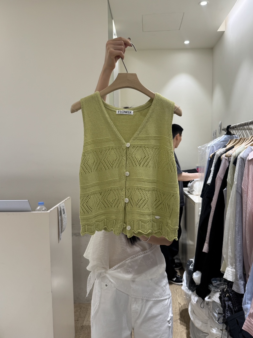 FLOWER-L東大門代購女士新品推薦人氣真品休閑25春夏吊帶背心FLOWER吊帶/背心圖色2