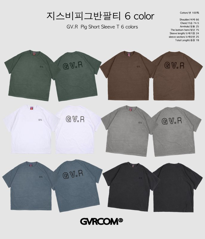 GVR COMPANY東大門直郵女裝新款時尚真品休閑人氣推薦25春夏T恤GVR-COMPANYT恤