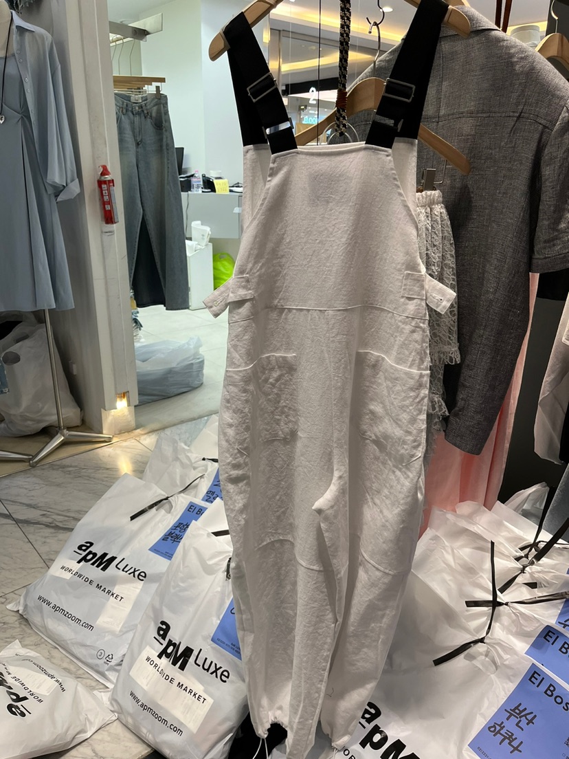 EL BOSQUE東大門代購女裝新品25春夏人氣時尚職業真品背帶褲EL BOSQUE背帶褲