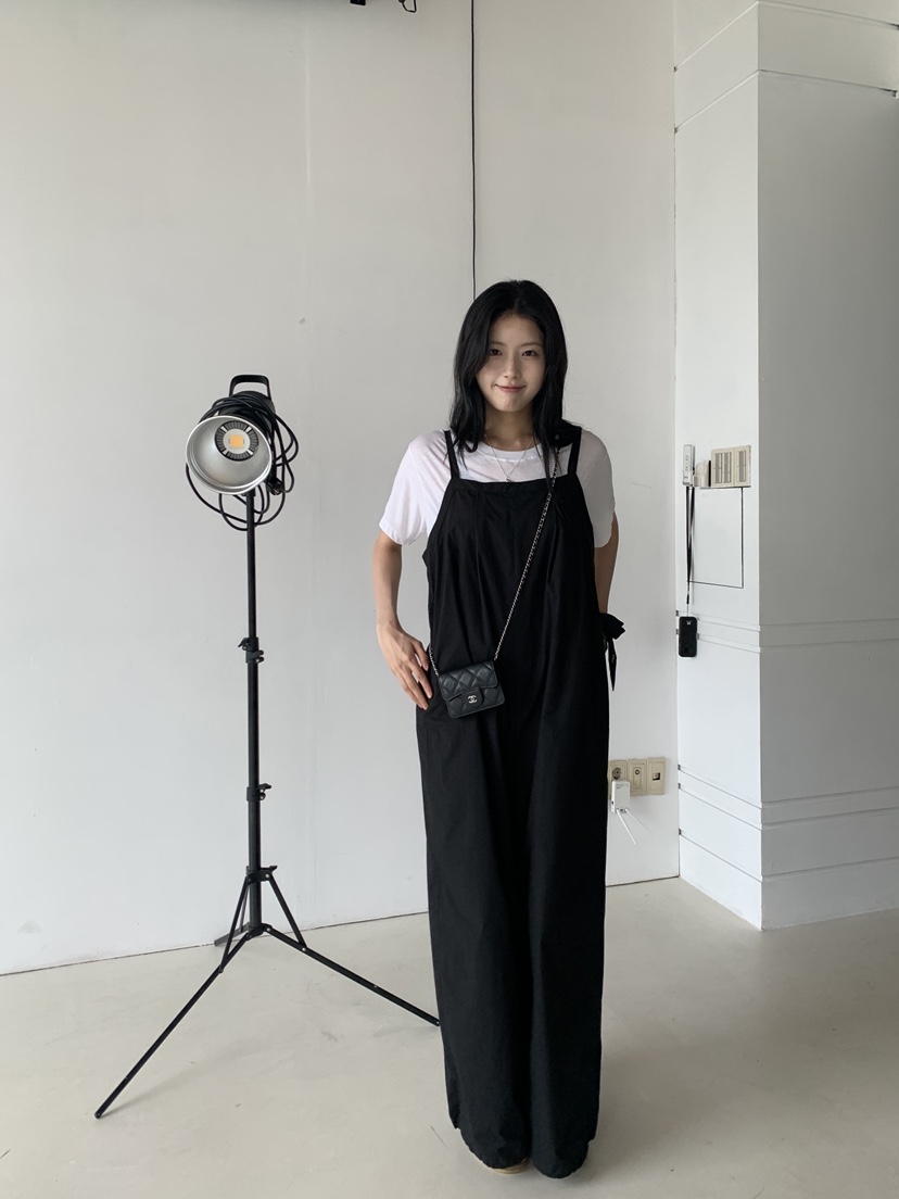 LOGARDEN韓國代購女士新款推薦25春夏人氣休閑背帶褲不含內搭LO GARDEN背帶褲