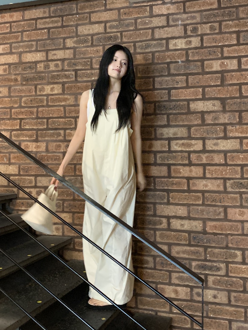 LOGARDEN韓國代購女士新款推薦25春夏人氣休閑背帶褲不含內搭LO GARDEN背帶褲