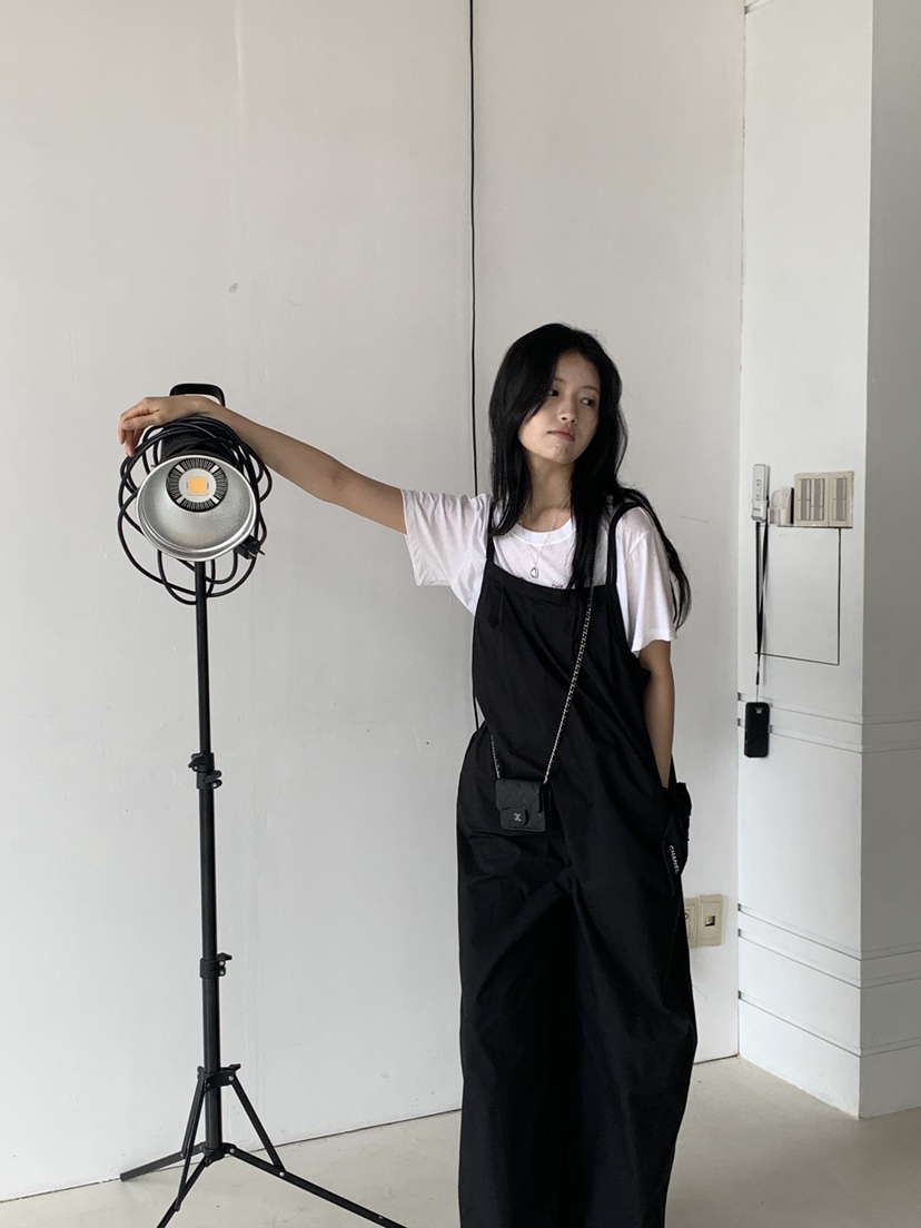 LOGARDEN韓國代購女士新款推薦25春夏人氣休閑背帶褲不含內搭LO GARDEN背帶褲