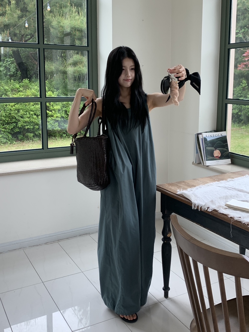 LOGARDEN韓國代購女士新款推薦25春夏人氣休閑背帶褲不含內搭LO GARDEN背帶褲