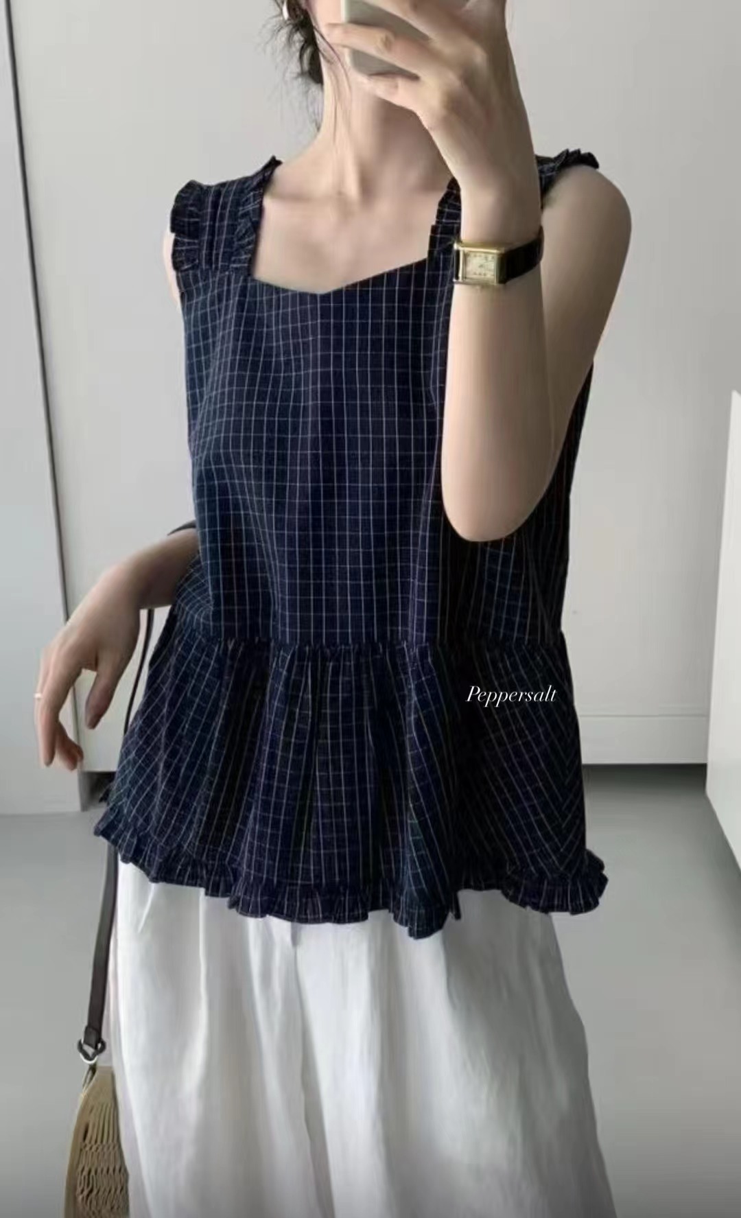 PEPPER 페페東大門代購女裝新品休閑時尚25春夏真品吊帶背心PEPPER-OT吊帶/背心