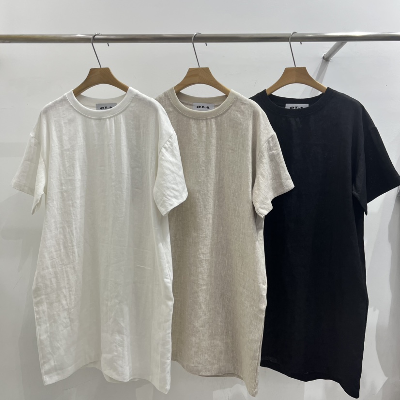 OLA東大門實拍女裝新品25春夏時尚職業真品推薦熱賣連衣裙亞麻mellor/OLA連衣裙