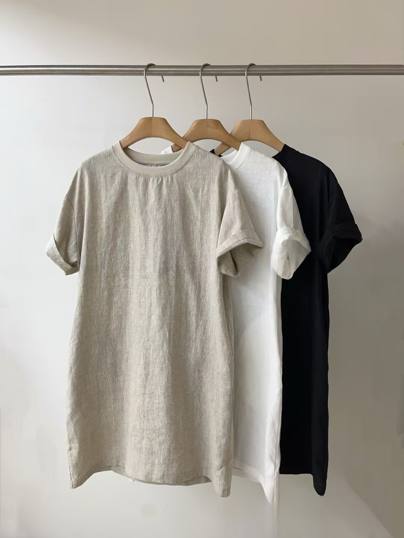 OLA東大門實拍女裝新品25春夏時尚職業真品推薦熱賣連衣裙亞麻mellor/OLA連衣裙