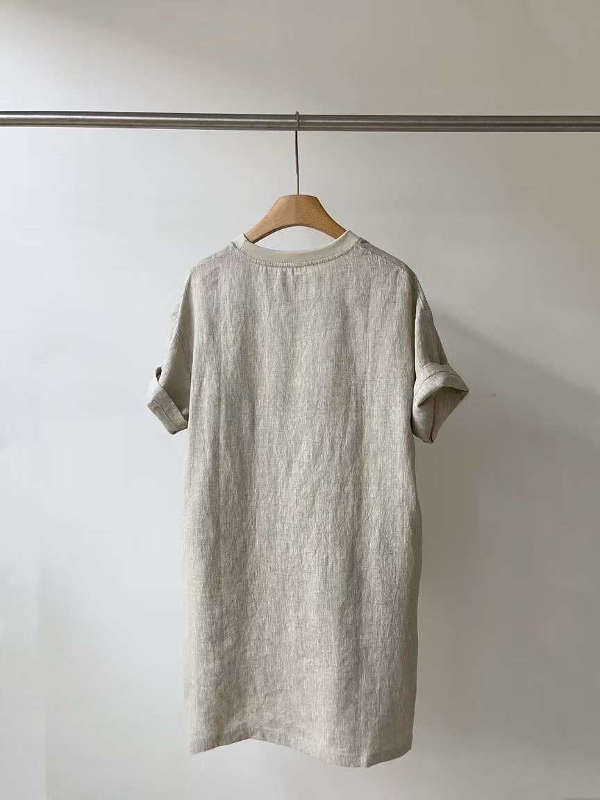 OLA東大門實拍女裝新品25春夏時尚職業真品推薦熱賣連衣裙亞麻mellor/OLA連衣裙