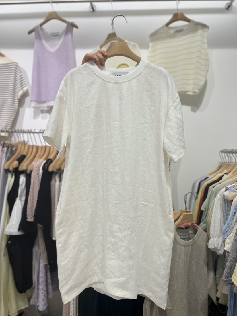 OLA東大門實拍女裝新品25春夏時尚職業真品推薦熱賣連衣裙亞麻mellor/OLA連衣裙
