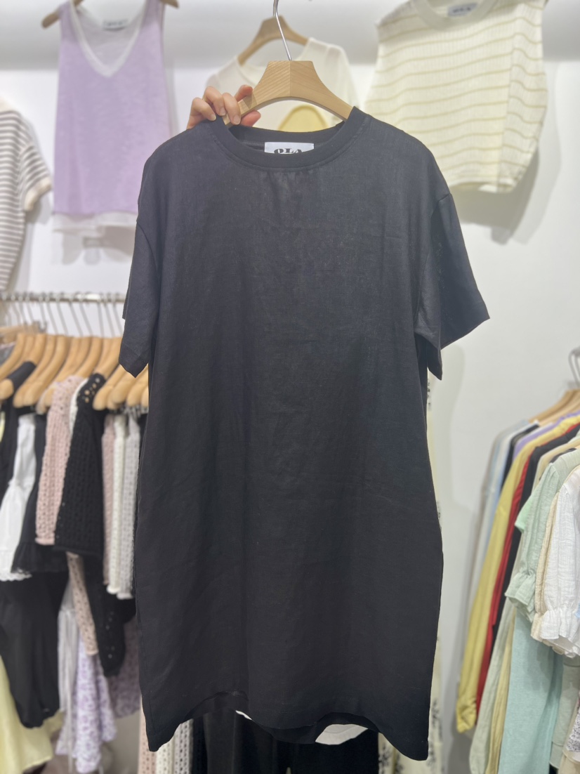 OLA東大門實拍女裝新品25春夏時尚職業真品推薦熱賣連衣裙亞麻mellor/OLA連衣裙圖色3