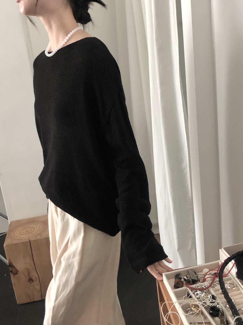 LE BUTTER韓國代購女士新品真品25春夏人氣職業時尚針織衫LE BUTTER針織衫