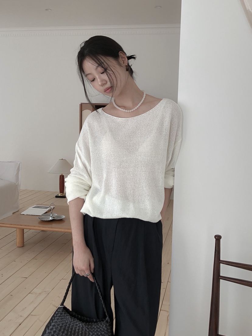 LE BUTTER韓國代購女士新品真品25春夏人氣職業時尚針織衫LE BUTTER針織衫