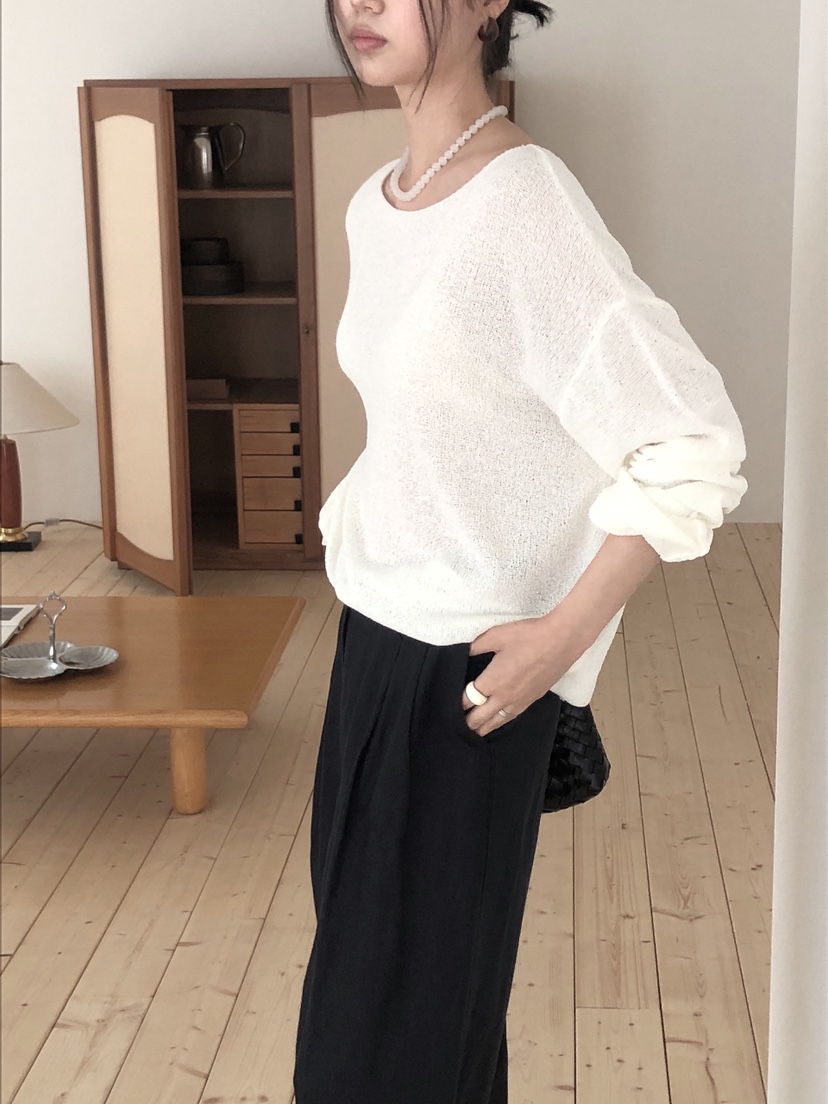 LE BUTTER韓國代購女士新品真品25春夏人氣職業時尚針織衫LE BUTTER針織衫