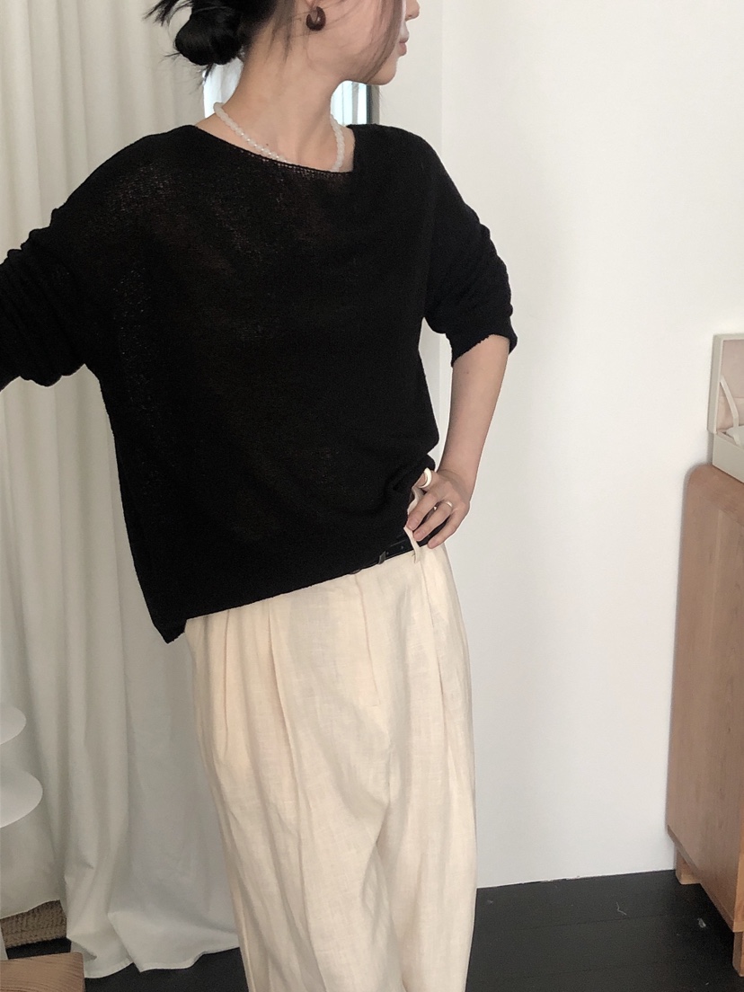 LE BUTTER韓國代購女士新品真品25春夏人氣職業時尚針織衫LE BUTTER針織衫