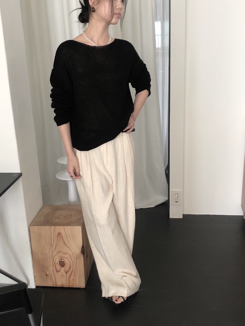 LE BUTTER韓國代購女士新品真品25春夏人氣職業時尚針織衫LE BUTTER針織衫