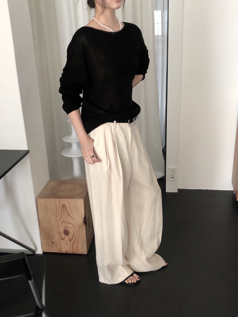 LE BUTTER韓國代購女士新品真品25春夏人氣職業時尚針織衫LE BUTTER針織衫
