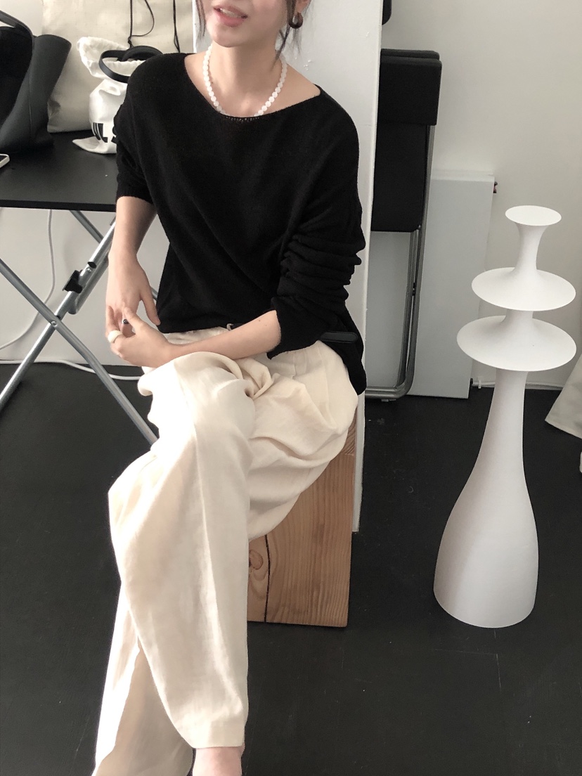 LE BUTTER韓國代購女士新品真品25春夏人氣職業時尚針織衫LE BUTTER針織衫