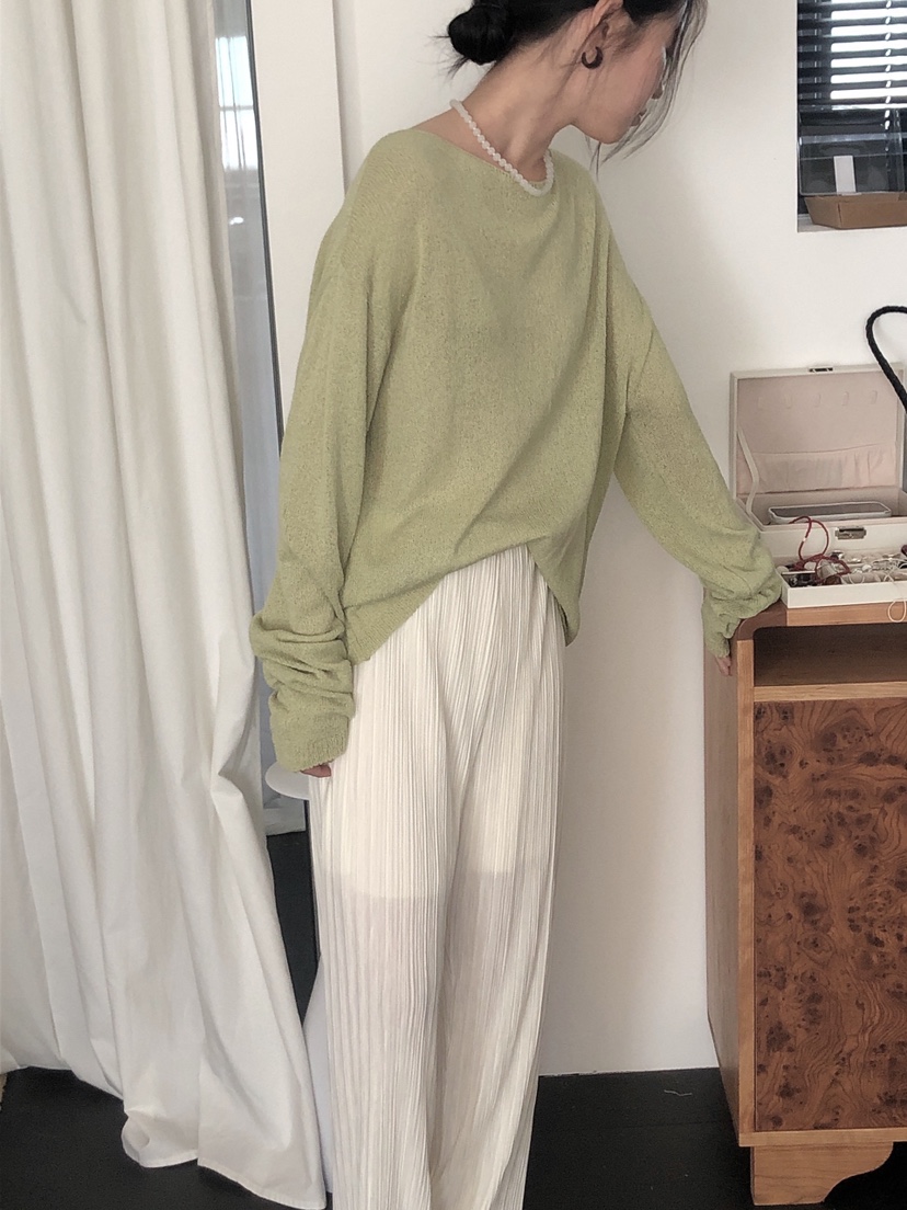 LE BUTTER韓國代購女士新品真品25春夏人氣職業時尚針織衫LE BUTTER針織衫
