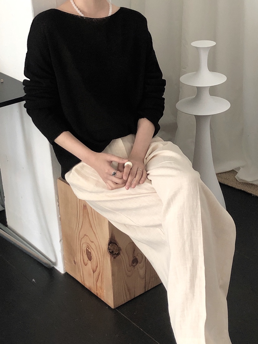 LE BUTTER韓國代購女士新品真品25春夏人氣職業時尚針織衫LE BUTTER針織衫圖色2