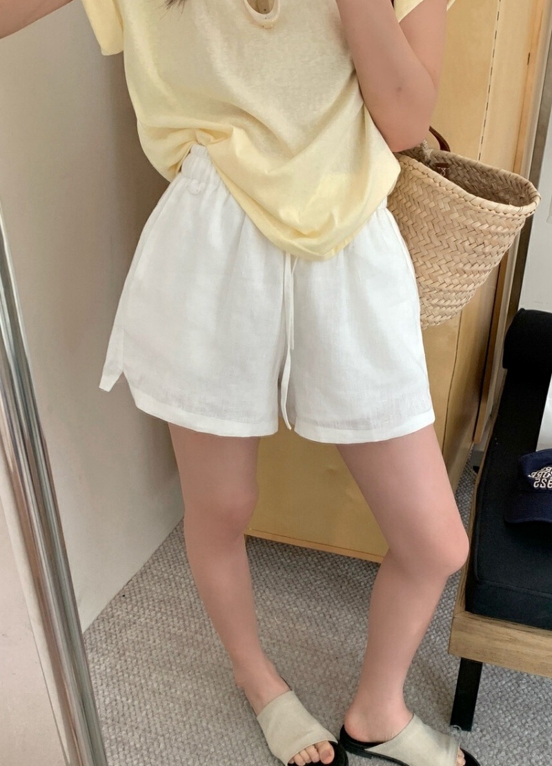 OLA東大門直郵女裝新款25春夏人氣休閑時尚推薦熱賣短褲亞麻mellor/OLA短褲