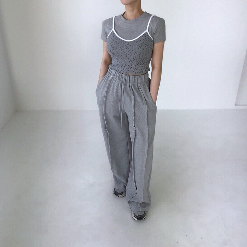 2TWO MOON東大門實拍女士新品真品人氣職業休閑熱賣T恤套裝2TWO MOONT恤