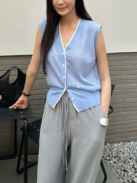 OLA東大門代購女裝新款推薦人氣25春夏休閑職業時尚熱賣馬甲mellor/OLA馬甲