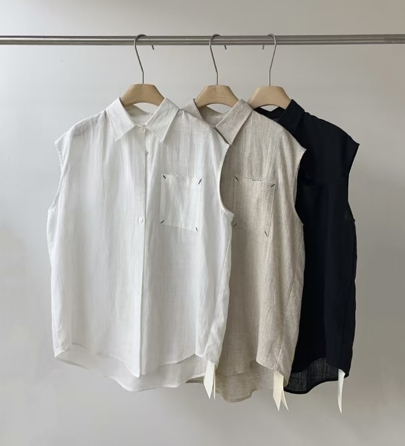 OLA韓國代購女裝新品真品人氣職業熱賣推薦時尚25春夏馬甲亞麻mellor/OLA馬甲