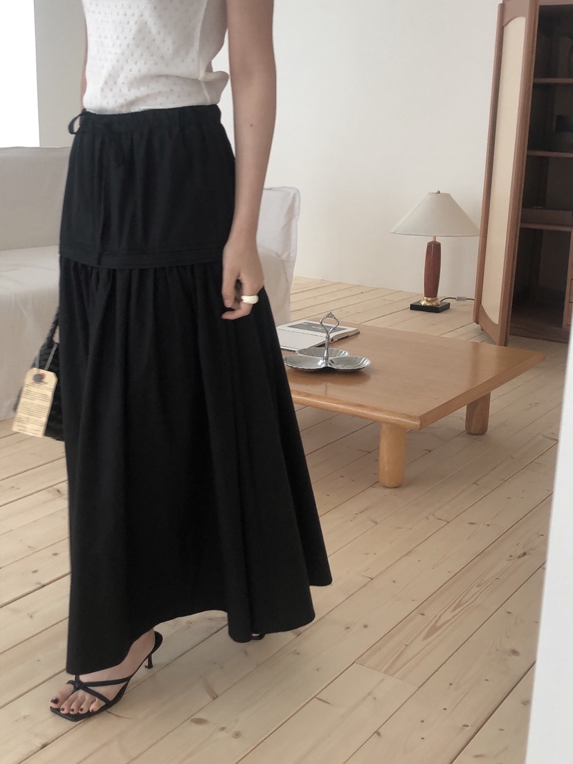 LE BUTTER東大門實拍女士新品25春夏時尚休閑人氣熱賣長裙LE BUTTER長裙