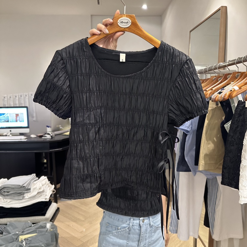 BRUSH-P東大門代購女士新品職業休閑熱賣人氣25春夏襯衫蕾絲衫BRUSH-P襯衫/蕾絲衫圖色2