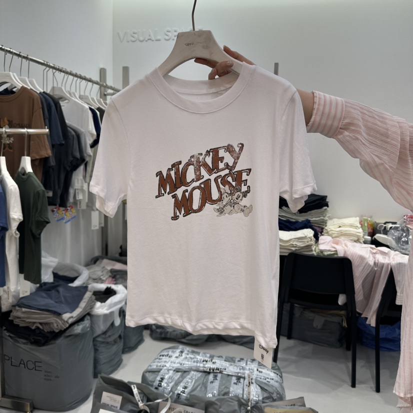 VISUAL SPACE東大門直郵女裝新品職業時尚推薦25春夏休閑T恤VISUAL SPACET恤