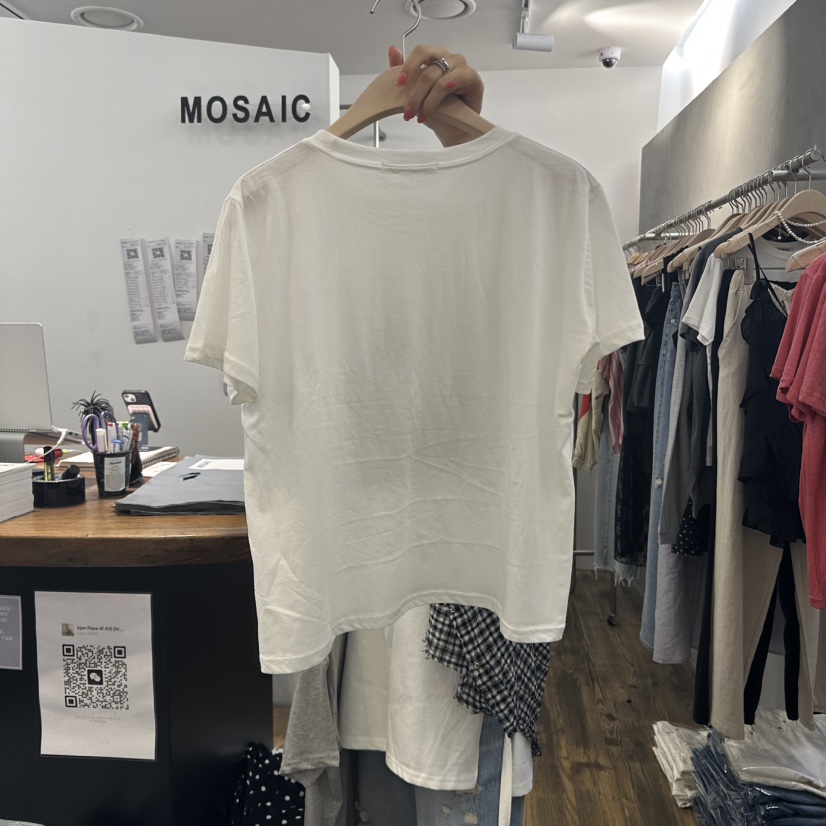 MOSAIC韓國直郵女裝新款時尚職業熱賣人氣推薦25春夏休閑T恤MOSAICT恤