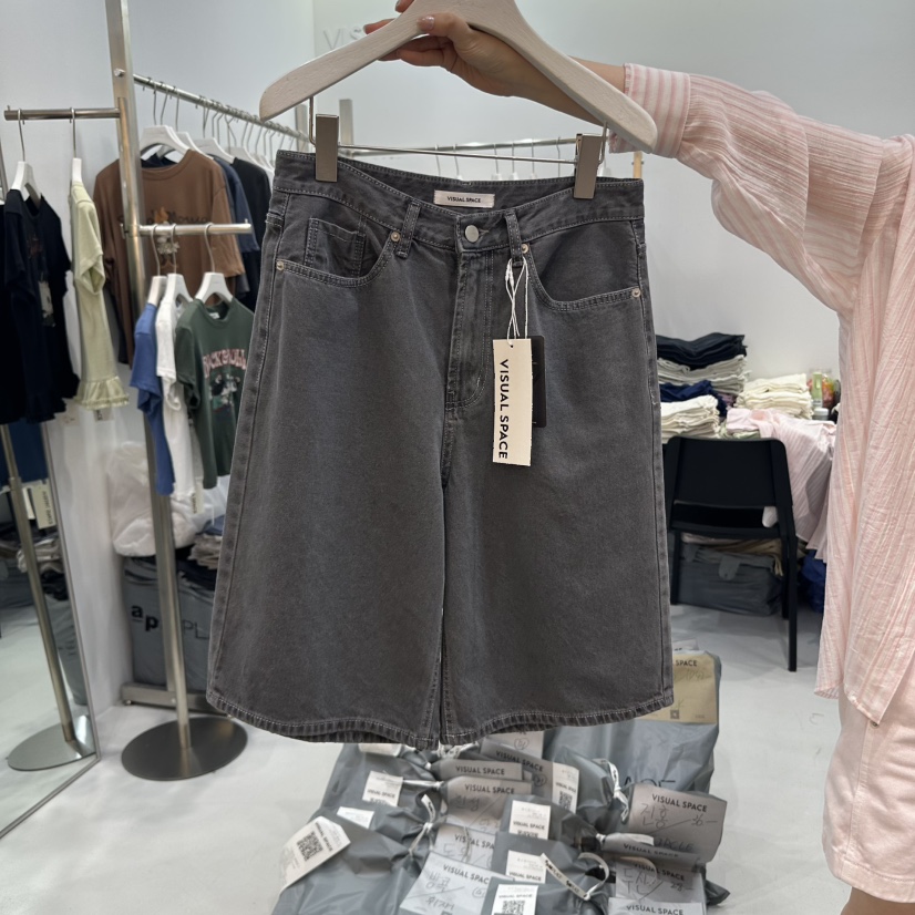 VISUAL SPACE東大門代購女裝新品人氣職業推薦時尚25春夏短褲VISUAL SPACE短褲