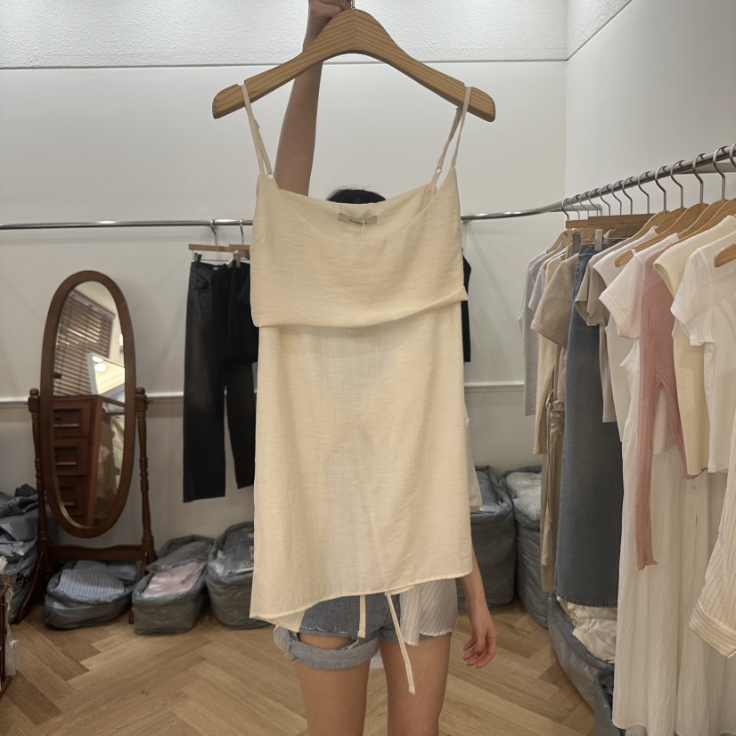 NOWHERE韓國代購女士新款時尚真品休閑人氣25春夏推薦吊帶背心NOWHERE吊帶/背心圖色1