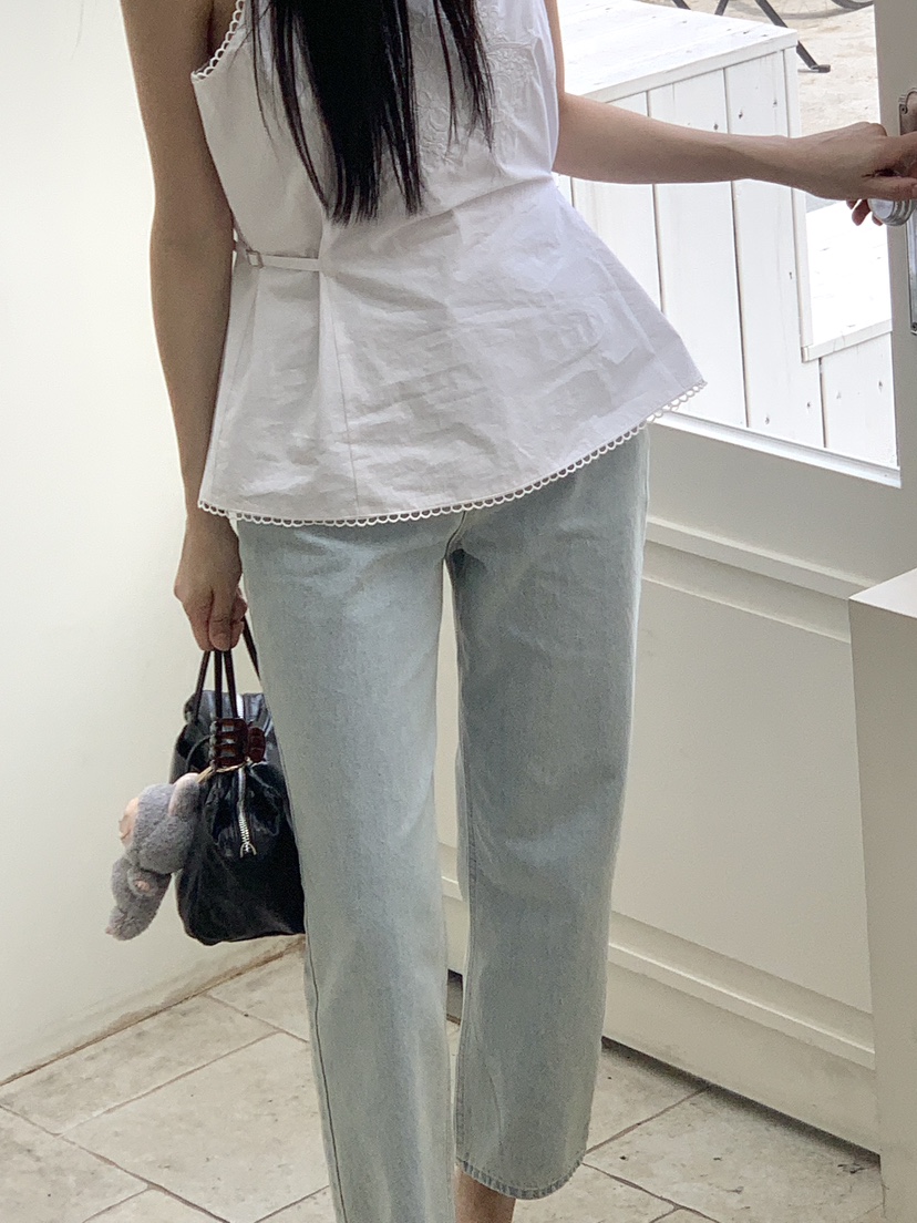 LOGARDEN韓國直郵女裝新款職業人氣熱賣25春夏真品推薦牛仔褲LO GARDEN牛仔褲