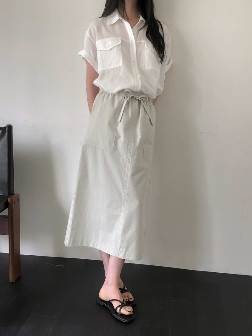 LONG PEAK韓國代購女裝新款休閑推薦時尚職業25春夏熱賣長裙LONG PEAK長裙