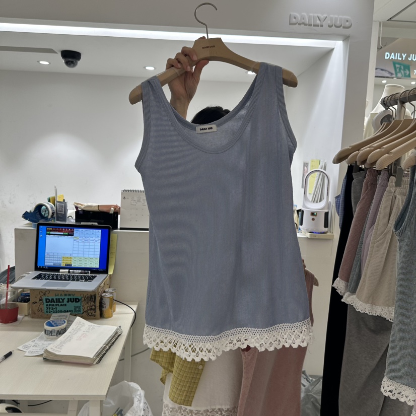 DAILYJUD東大門實拍女士新品熱賣真品時尚休閑吊帶背心蕾絲DAILY JUD吊帶/背心圖色5
