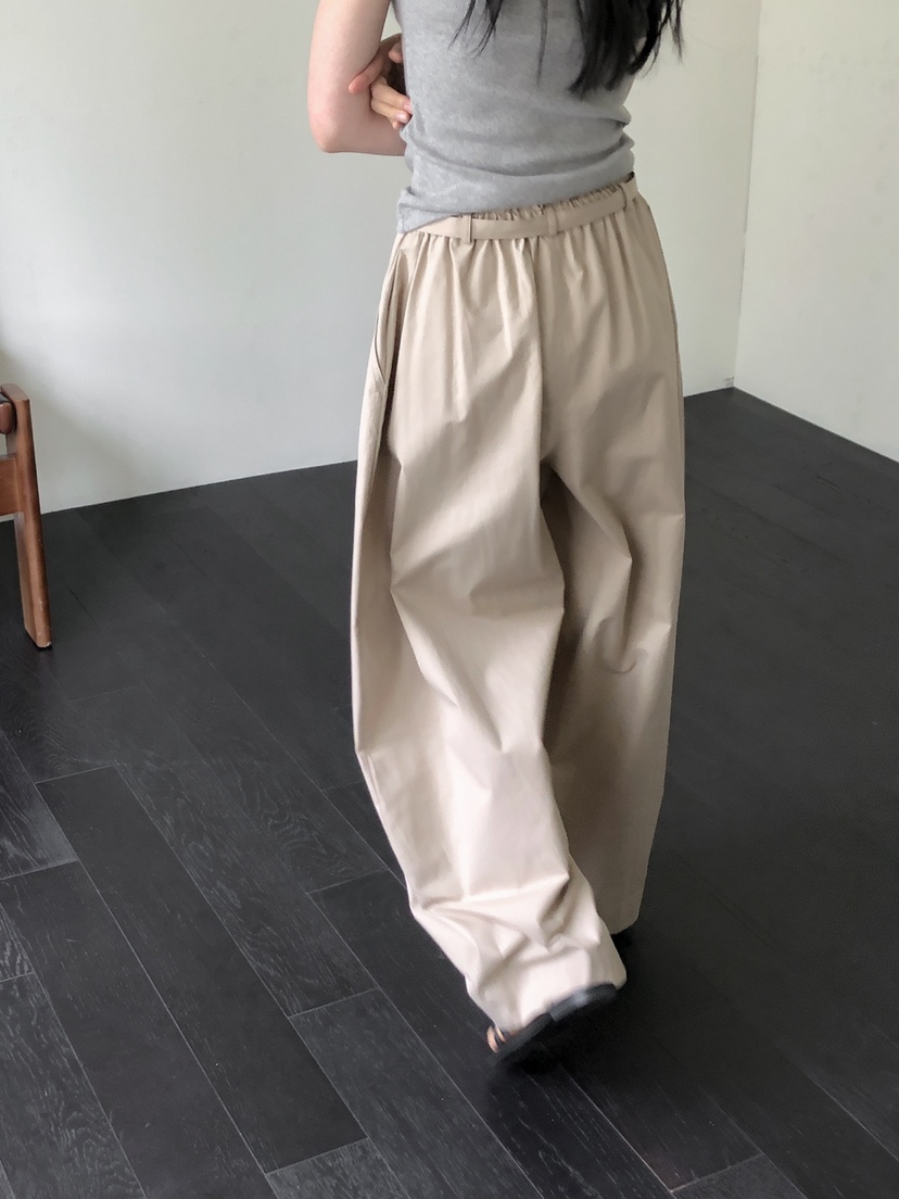 LONG PEAK東大門實拍女裝新款職業休閑推薦真品休閑褲含腰帶LONG PEAK休閑褲