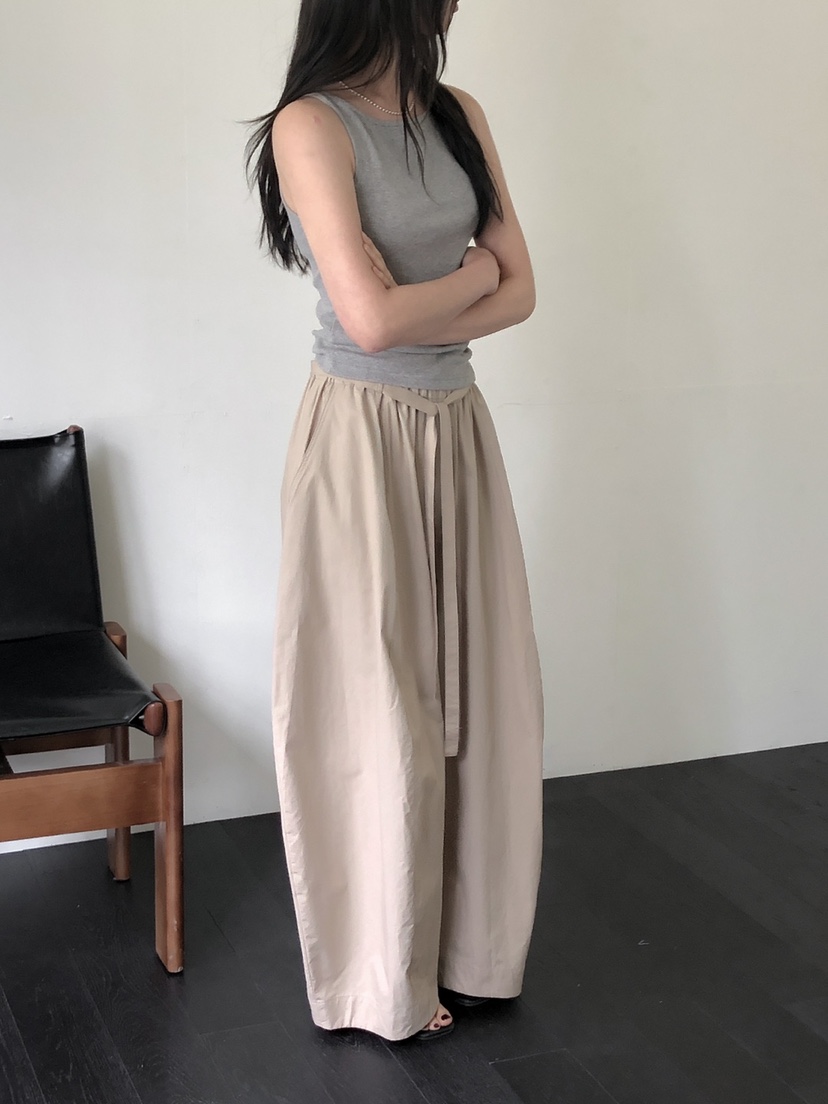 LONG PEAK東大門實拍女裝新款職業休閑推薦真品休閑褲含腰帶LONG PEAK休閑褲