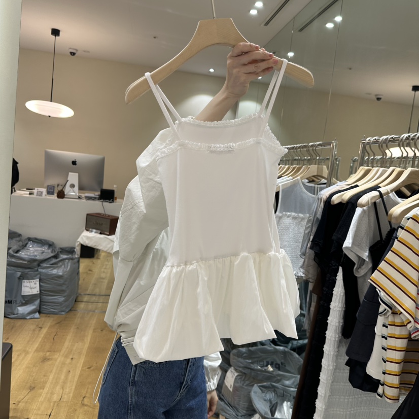 MUSHROOM-A東大門實拍女裝新品25春夏真品人氣時尚吊帶背心MUSHROOM吊帶/背心