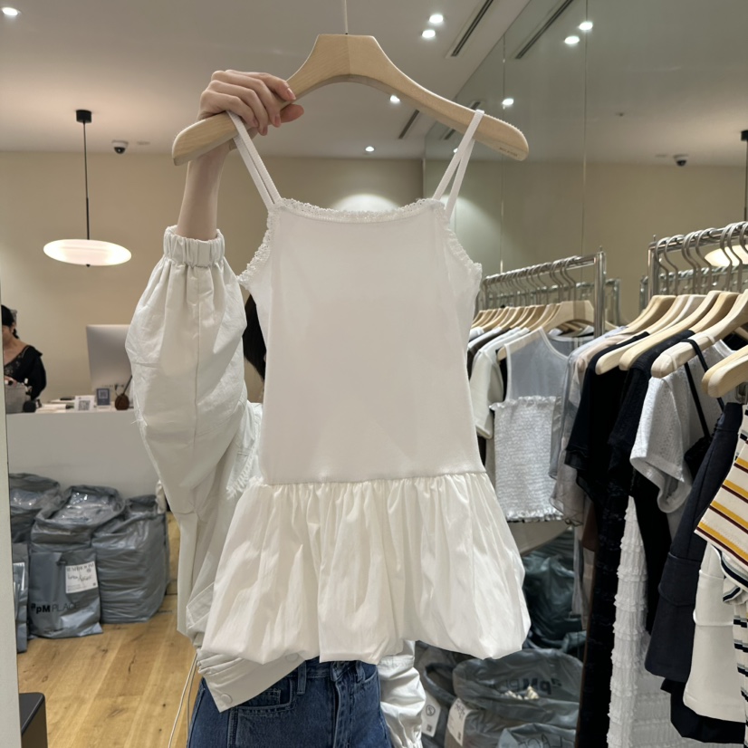 MUSHROOM-A東大門實拍女裝新品25春夏真品人氣時尚吊帶背心MUSHROOM吊帶/背心