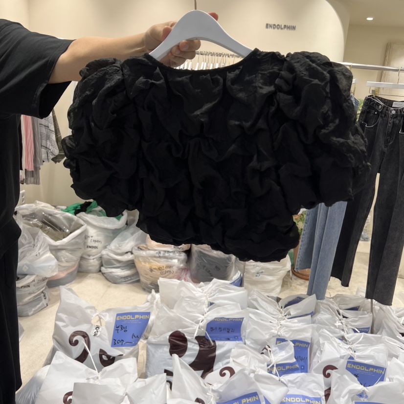 ENDOLPHIN韓國代購女裝新品人氣推薦休閑熱賣25春夏襯衫蕾絲衫ENDOLPHIN襯衫/蕾絲衫