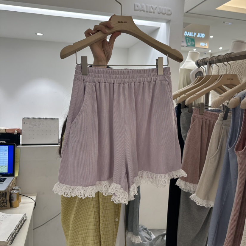 DAILYJUD東大門代購女士新款推薦職業真品25春夏休閑短褲喇叭DAILY JUD短褲圖色2