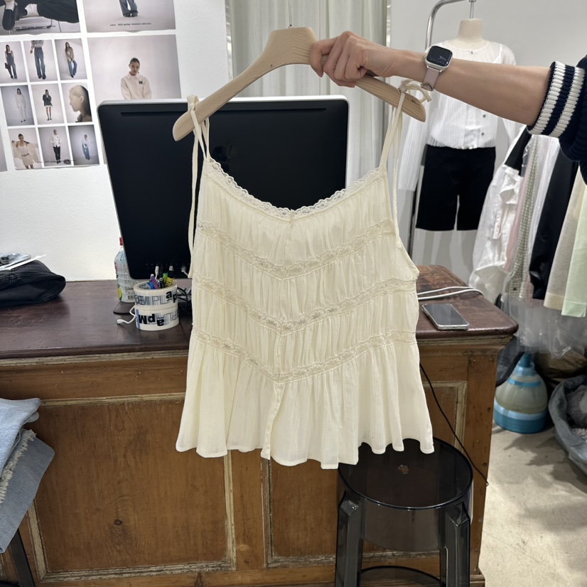 ACKER東大門代購女士新品熱賣休閑職業25春夏推薦吊帶背心蕾絲ACKER吊帶/背心