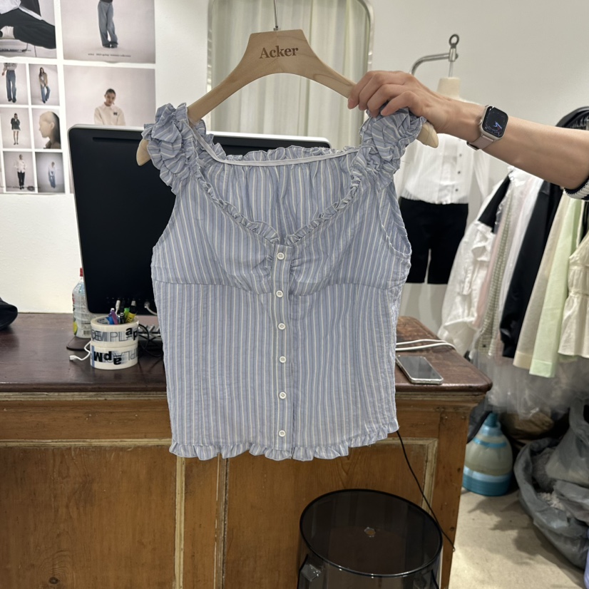 ACKER東大門直郵女士新款真品推薦熱賣人氣休閑吊帶背心綁帶ACKER吊帶/背心圖色1